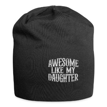 Awesome Like My Daughter - Jersey-Beanie - Schwarz - Vorne