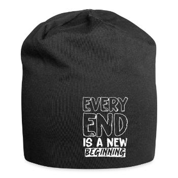 Every End Is A Beginning - Jersey Beanie - black - Front