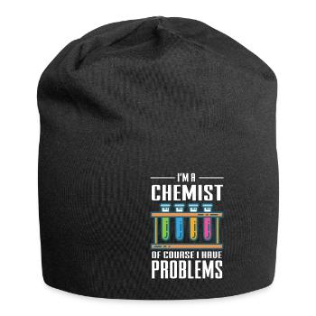 Chemie Lehrer Wissenschaftler Chemieker - Jersey-Beanie - Schwarz - Vorne