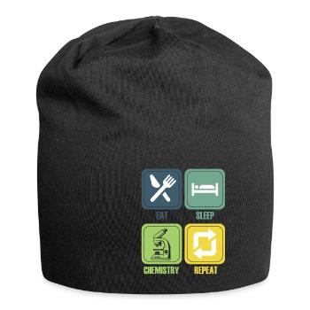 Chemie Lehrer Wissenschaftler Chemieker - Jersey-Beanie - Schwarz - Vorne