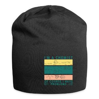 Chemie Lehrer Wissenschaftler Chemieker - Jersey-Beanie - Schwarz - Vorne