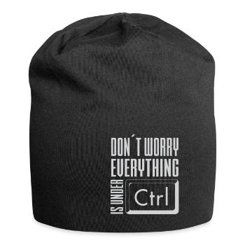 Lustiger Informatiker Spruch, Informatik - Jersey-Beanie - Schwarz - Vorne
