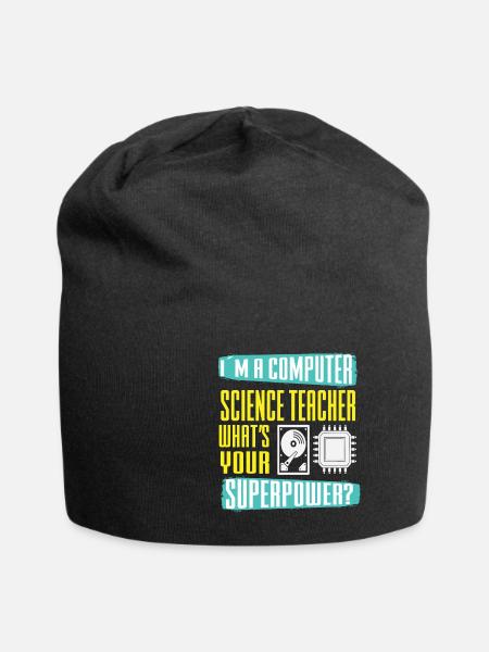 Lustiger Informatiker Spruch, Informatik - Jersey-Beanie - Schwarz