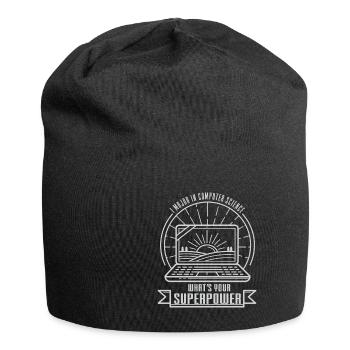 Lustiger Informatiker Spruch, Informatik - Jersey-Beanie - Schwarz - Vorne