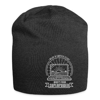 Lustiger Informatiker Spruch, Informatik - Jersey-Beanie - Anthrazit - Vorne