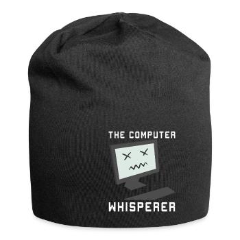 Lustiger Informatiker Spruch, Informatik - Jersey-Beanie - Schwarz - Vorne
