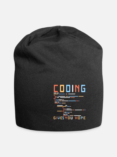 Lustiger Informatiker Spruch, Informatik - Jersey-Beanie - Schwarz