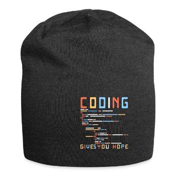 Lustiger Informatiker Spruch, Informatik - Jersey-Beanie - Anthrazit - Vorne