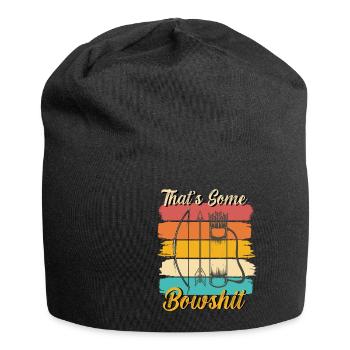 Lustiger Bogensport Spruch Bogenschießen - Jersey-Beanie - Schwarz - Vorne