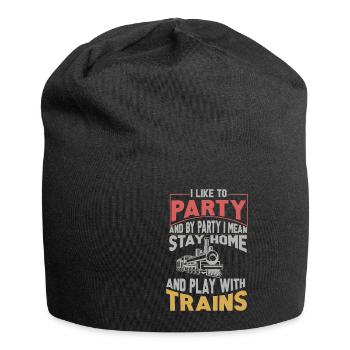 Lokführer Bahn Design I Model Eisenbahn - Jersey-Beanie - Schwarz - Vorne