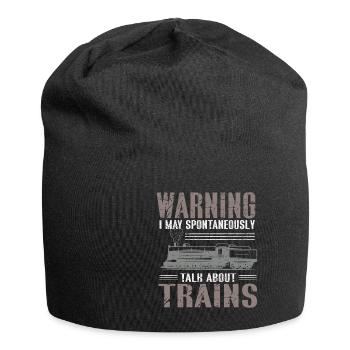 Lokführer Bahn Design I Model Eisenbahn - Jersey-Beanie - Schwarz - Vorne