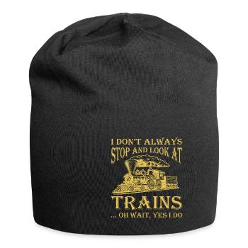 Lokführer Bahn Design I Model Eisenbahn - Jersey-Beanie - Schwarz - Vorne