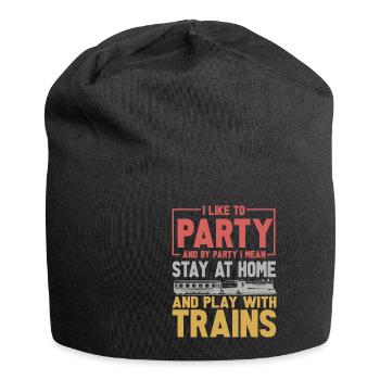 Lokführer Bahn Design I Model Eisenbahn - Jersey-Beanie - Schwarz - Vorne