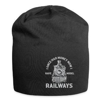 Lokführer Bahn Design I Model Eisenbahn - Jersey-Beanie - Schwarz - Vorne
