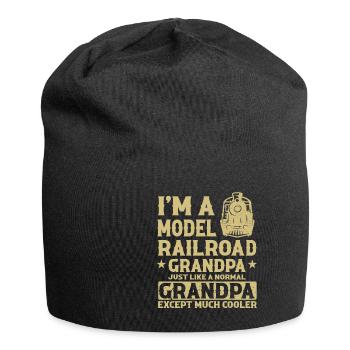 Lokführer Bahn Design I Model Eisenbahn - Jersey-Beanie - Schwarz - Vorne