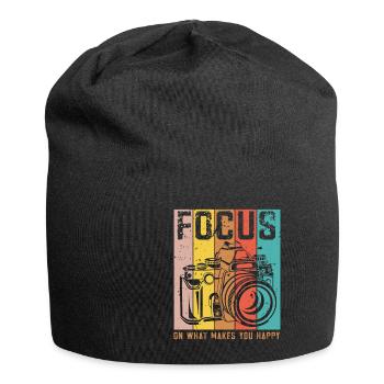 Fotografen Spruch Hobby Fotograf - Jersey-Beanie - Schwarz - Vorne