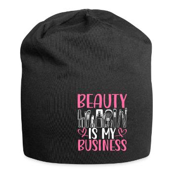 La beauté est mon affaire - Bonnet en jersey - noir - Devant