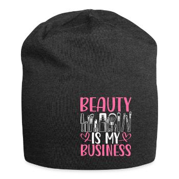 Beauty Is My Business - Jersey Beanie - charcoal grey - Front