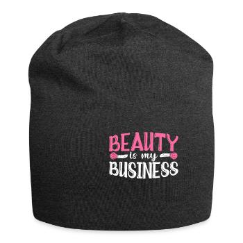 Beauty Is My Business - Jersey Beanie - charcoal grey - Front