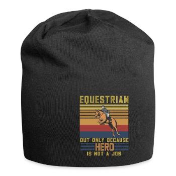 Schönes Reiten Pferde Spruch für Reiter - Jersey-Beanie - Schwarz - Vorne