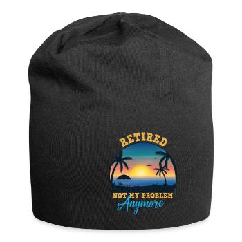Rentner Sprüche & Geschenke Ruhestand - Jersey-Beanie - Schwarz - Vorne