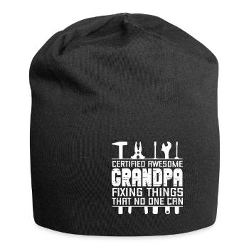 Rentner Sprüche & Geschenke Ruhestand - Jersey-Beanie - Schwarz - Vorne