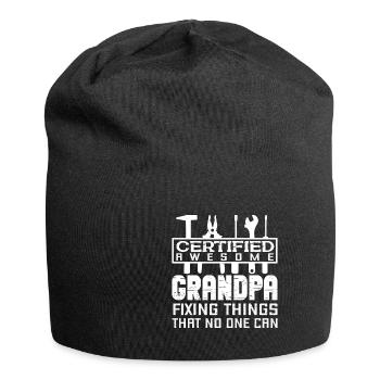 Rentner Sprüche & Geschenke Ruhestand - Jersey-Beanie - Schwarz - Vorne