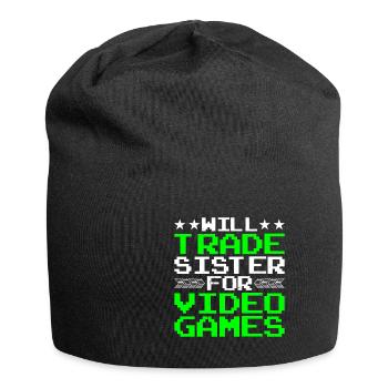 Will Trade Sister For Video Games 20 - Jersey-Beanie - Schwarz - Vorne