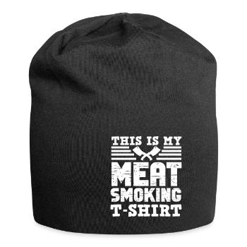 Metzger Fleischer Sprücher I Metzgerei - Jersey-Beanie - Schwarz - Vorne