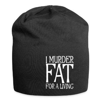 Je tue Fat For A Living - Bonnet en jersey - noir - Devant