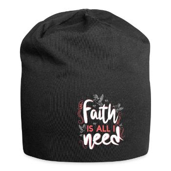 Faith Is All I Need Doves - Jersey-Beanie - Schwarz - Vorne