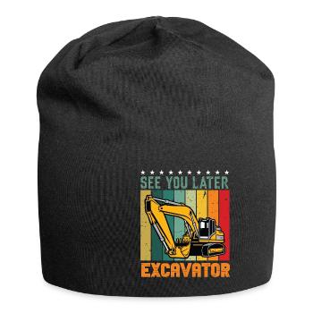 Lustiger Bagger Spruch für Baggerfahrer - Jersey-Beanie - Schwarz - Vorne