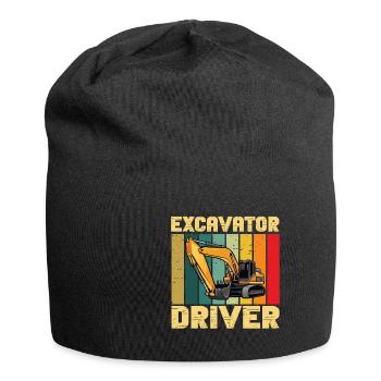 Lustiger Bagger Spruch für Baggerfahrer - Jersey-Beanie - Schwarz - Vorne