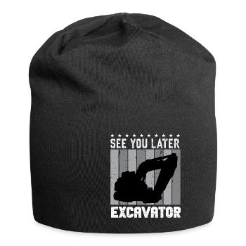 Lustiger Bagger Spruch für Baggerfahrer - Jersey-Beanie - Schwarz - Vorne