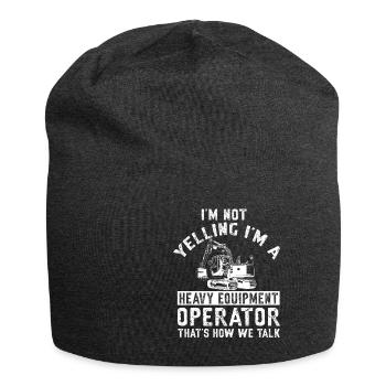 Lustiger Bagger Spruch für Baggerfahrer - Jersey-Beanie - Anthrazit - Vorne