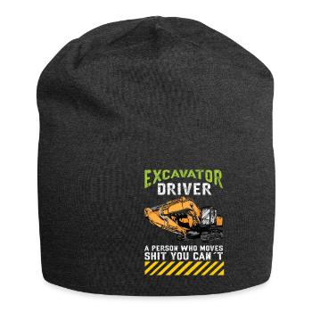 Lustiger Bagger Spruch für Baggerfahrer - Jersey-Beanie - Anthrazit - Vorne