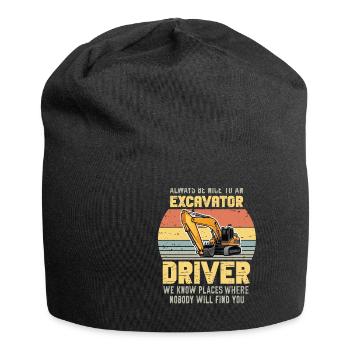 Lustiger Bagger Spruch für Baggerfahrer - Jersey-Beanie - Schwarz - Vorne