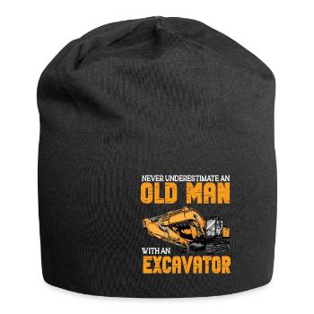 Lustiger Bagger Spruch für Baggerfahrer - Jersey-Beanie - Schwarz - Vorne