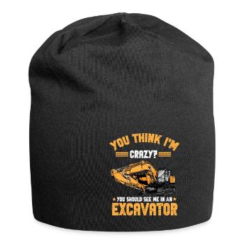 Lustiger Bagger Spruch für Baggerfahrer - Jersey-Beanie - Schwarz - Vorne