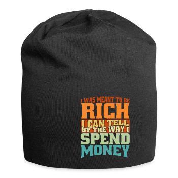 I Was Meant To Be Rich 2 - Jersey-Beanie - Schwarz - Vorne