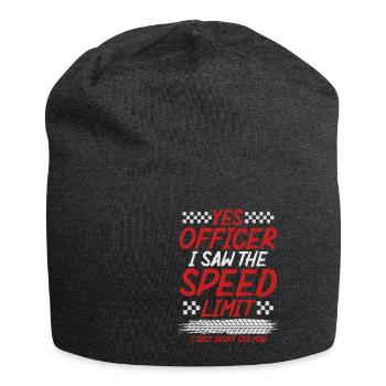 Yes Officer I Saw The Speed Limit I Just Didnt See - Jersey-Beanie - Anthrazit - Vorne