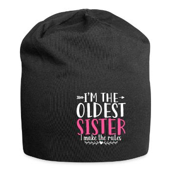 Im The Oldest Sister I Make The Rules - Jersey Beanie - black - Front