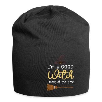 Grusel Halloweenspruch Spruch Halloween - Jersey-Beanie - Schwarz - Vorne