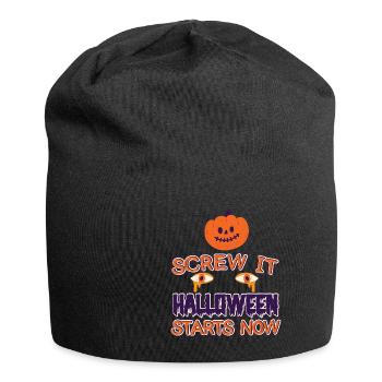 Grusel Halloweenspruch Spruch Halloween - Jersey-Beanie - Schwarz - Vorne