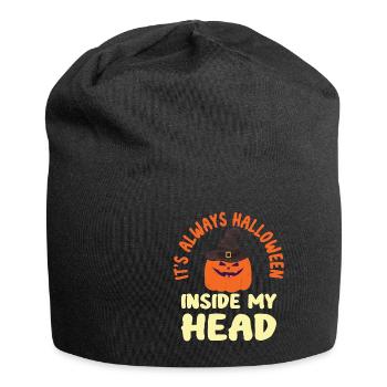 Grusel Halloweenspruch Spruch Halloween - Jersey-Beanie - Schwarz - Vorne