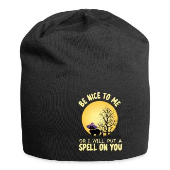 Grusel Halloweenspruch Spruch Halloween - Jersey-Beanie - Schwarz - Vorne