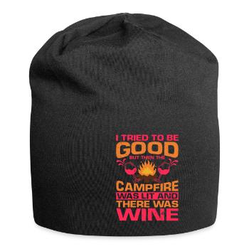 But Then The Campfire Was Lit 2 - Jersey-Beanie - Schwarz - Vorne