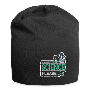 Biologie Lehrer Motiv Naturwissenschaft - Jersey-Beanie - Schwarz - Vorne