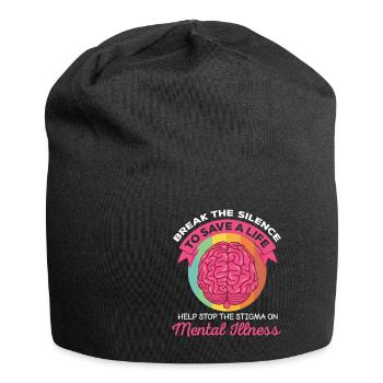 Break The Silence To Save A Life Mental Illness - Jersey-Beanie - Schwarz - Vorne