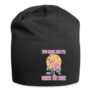 You Cook And I'll Drink The Wine 2 - Jersey Beanie - black - Front